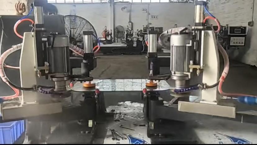 Double Head 2 Motors Glass CNC Chamfering Cut Machine Glass Toughening Glass Rounding Machine