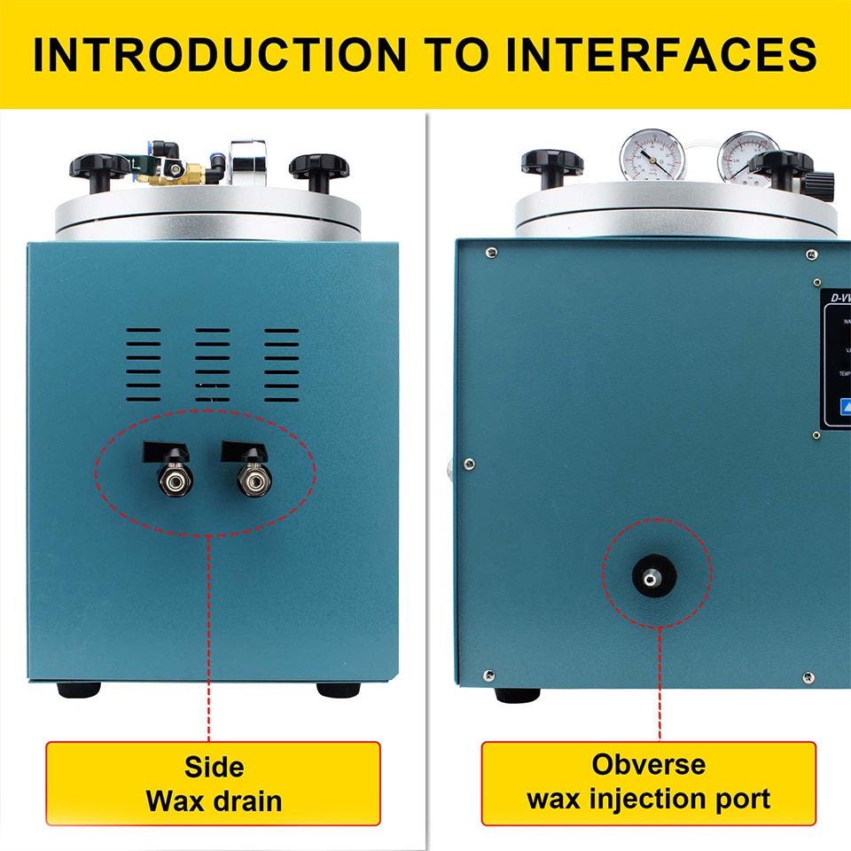 3Kg Capacity Wax Injection Molding Machine Digital Vacuum Casting
