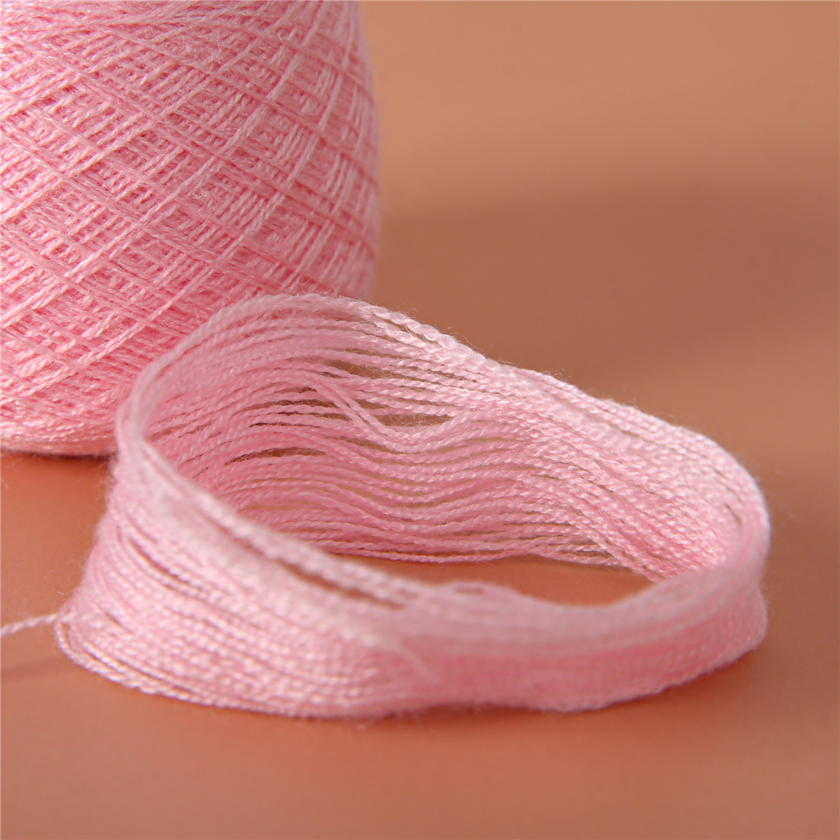 Lightweight Acidproof Viscose Ring Spun Yarn , Anti Bacteria Hand Spun Wool Yarn