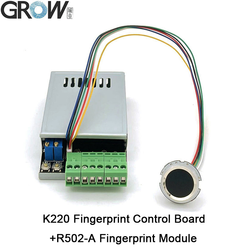 Grow K220+R502-a DC10-24V Two Relay Administrator/User Fingerprint Access Control Board