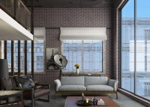 China Retro 3D Brick Wall Effect Wallpaper For Sitting Room , Chinese Style Wallpaper wholesale