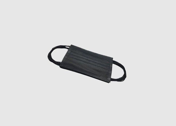 Light Weight Disposable Black Face Mask , Waterproof Disposable Mouth Mask