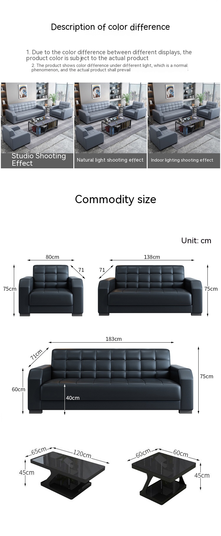 Modern Office Furniture Customized Leather Sofa Set Chinese Style Contemporary 2 Sets