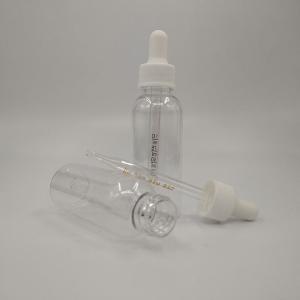 China Transparent Black Customize Glass Plastic Dropper Bottles for Packaging wholesale
