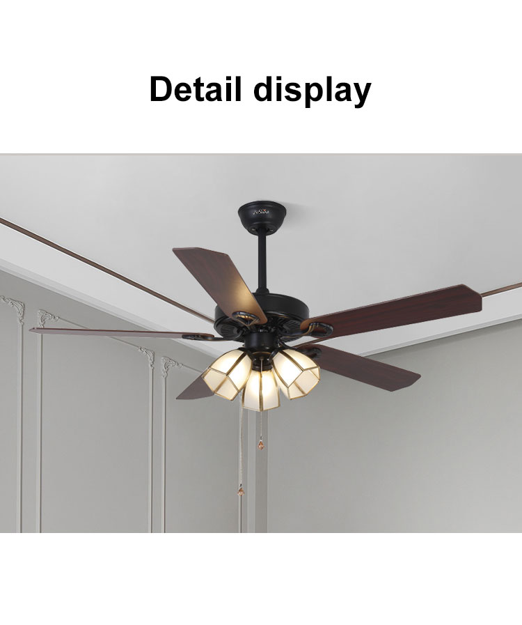 High Speed Ceiling Fan with Light Input Voltage V 110-240V/50Hz-60Hz Metal Material
