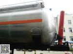 Aluminum Alloy Wheat Flour Bulk Tanker with Tipping Hydraulic Cylinder (6000USG