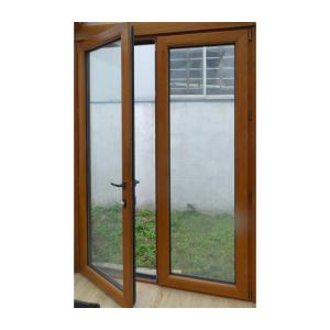 China KDSBuilding Best Price Commercial Store Front Casement Glass Wooden Door Design Pictures wholesale