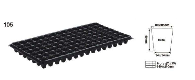 1L Propagation 200 Cell HIPS Plastic Seedling Tray Greenhouse Nursery Seed Tray