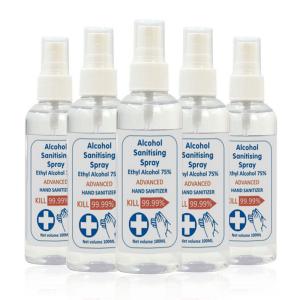 China 100ml Liquid Antivirus 75% Alcohol Disinfectant Spray wholesale