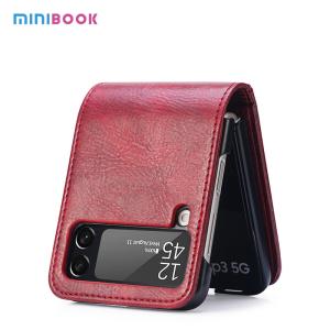 China 17*7.2*0.7cm Flip Mobile Phone Cases for Samsung Z Flip 3 5G in PU Leather wholesale