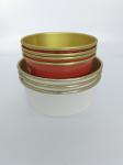 550ML-1300ML Disposable Aluminum Coated Bowls Aluminum Foil Paper Bowl