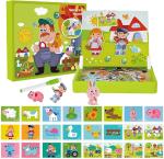 Customized Children'S Wood Magnetic Jigsaw Puzzles Learning Toys For 4 Year Olds