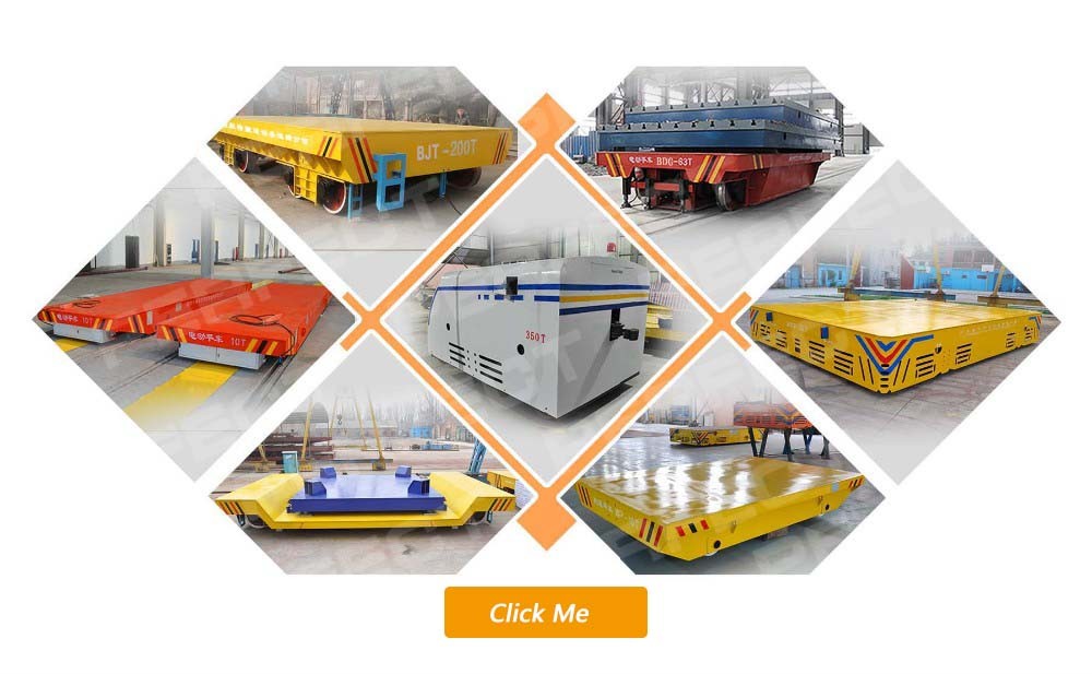 Industrial Material Handing Trackless Transfer Trolley With Rubber Wheels
