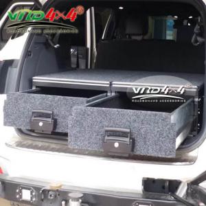 China SUV Car Bed Storage Module System OEM 4x4 Dual Drawer Roller Kit For Ford Everest on sale