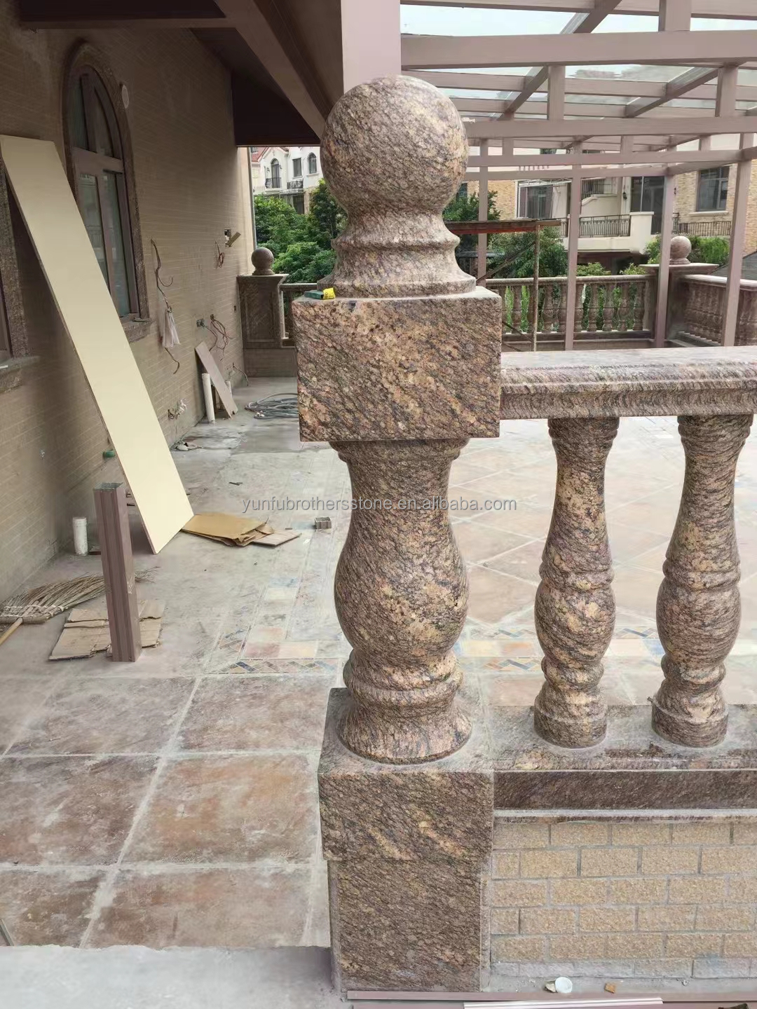 Giallo Gold Granite California Golden Colour for Exterior Wall Cladding and Handrail