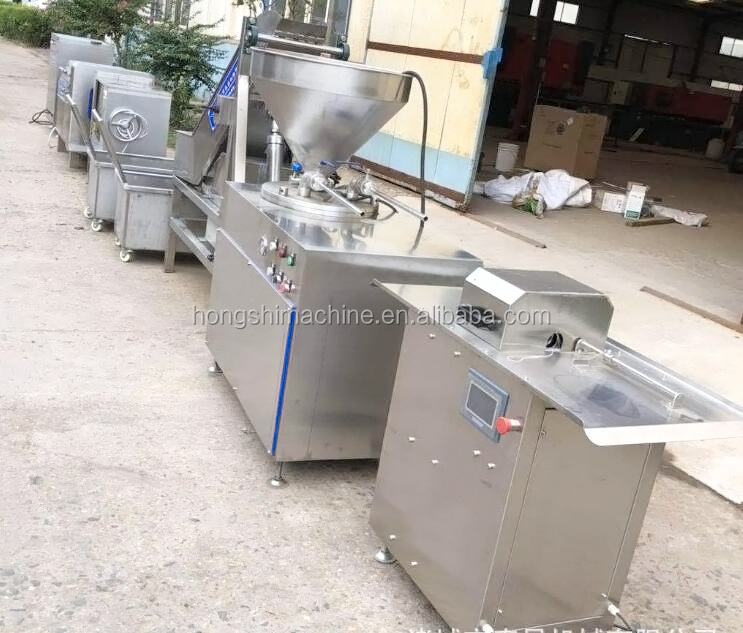 5.5kw Meat Sausage Filling Tying Machine Production Line High Capacity