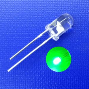 China 5mm LED Light Emitting Diode 520nm Green Color 30000mcd Ultra Bright Round Head LED Bead wholesale