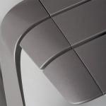 Outdoor Modern Design Backrest Bench Stainless Steel Wooden Bench Garden Park