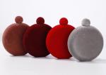 Laser Welding Velvet Hip Flask 5 Oz Round Wine Pot Simplicity Style