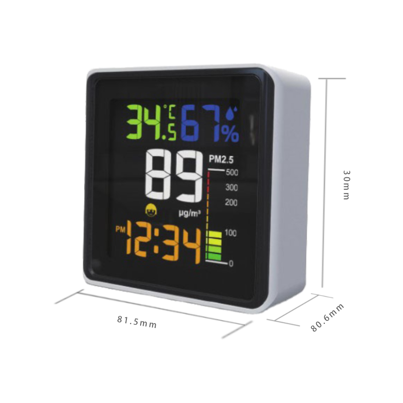 500ug/M3 Air Quality Meter Accurate Pm2 5 Air Quality Monitor With Humidity Sensor
