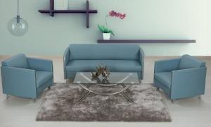 China Modern PU leather China reception office lounge sofa wholesale