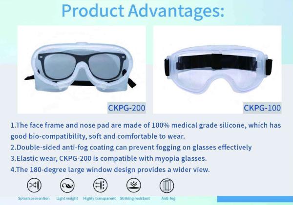 Silicone medical protective goggles Silicone Safety Eyewear Protective Medical
