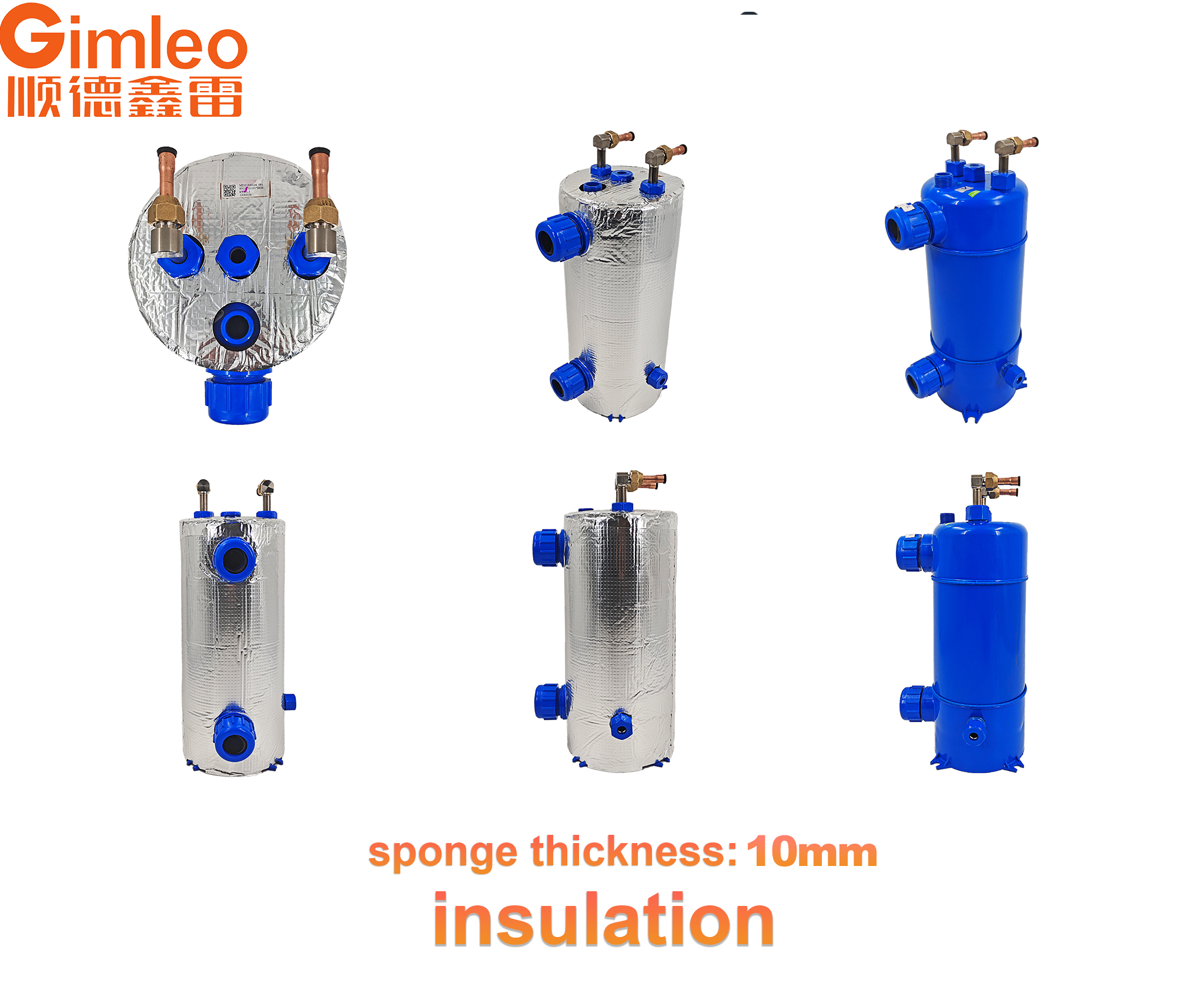 1HP Water Chiller Heat Exchanger MHTA-0.75 Made Of Pure Titanium Seamless Tube For Commercial Cooling