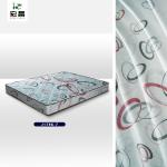Fashionable White Printed 70gsm Mattress Covering Fabric Good Ventilation