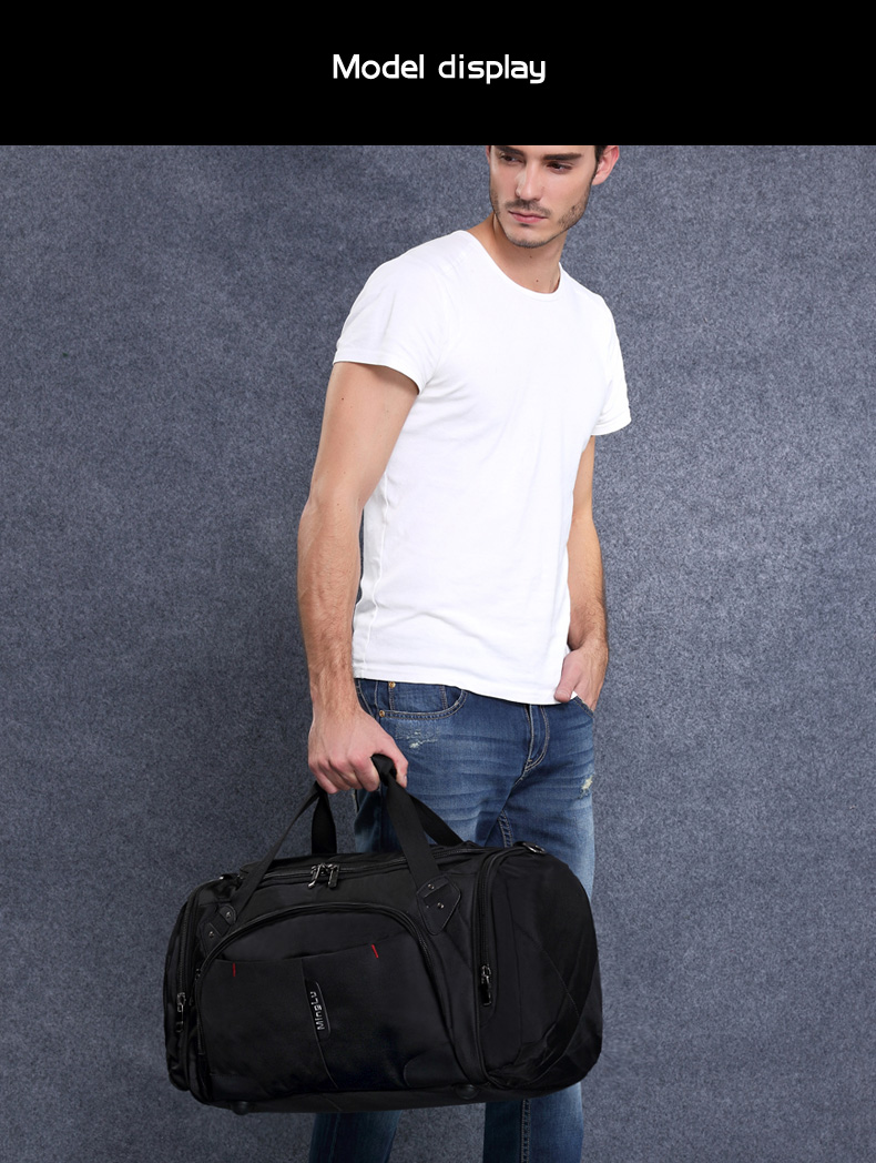 Multipurpose Large Capacity Travel Duffle Bag Rainproof For Men