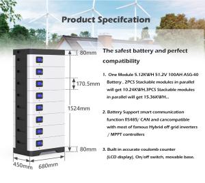 China Fast Charged Lifepo4 Energy Storage Powerwall Solar Battery 51.2v 800ah 40kwh wholesale