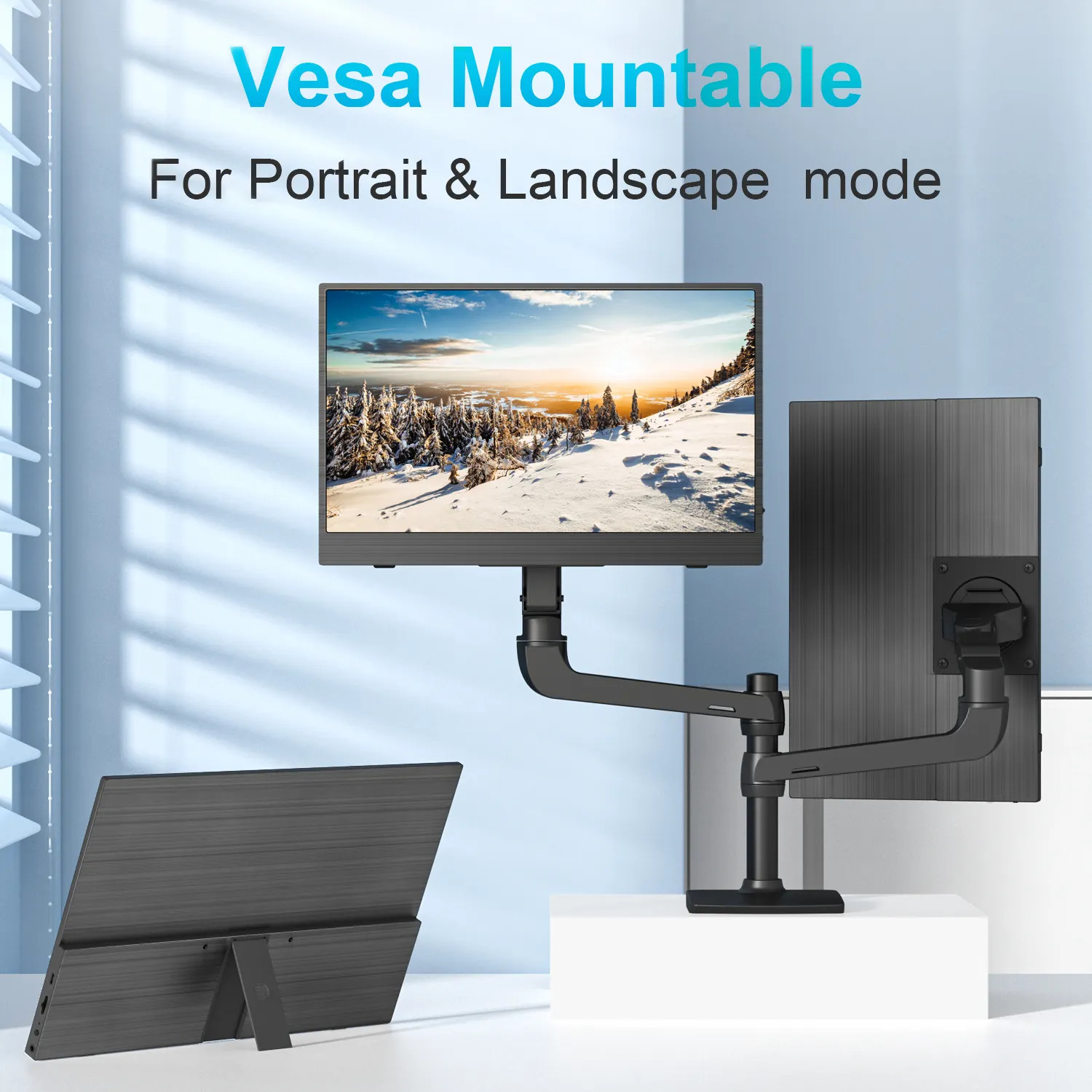 13.3Inch LCD Small Laptop External Screen External Computer Monitor 3840x2160P