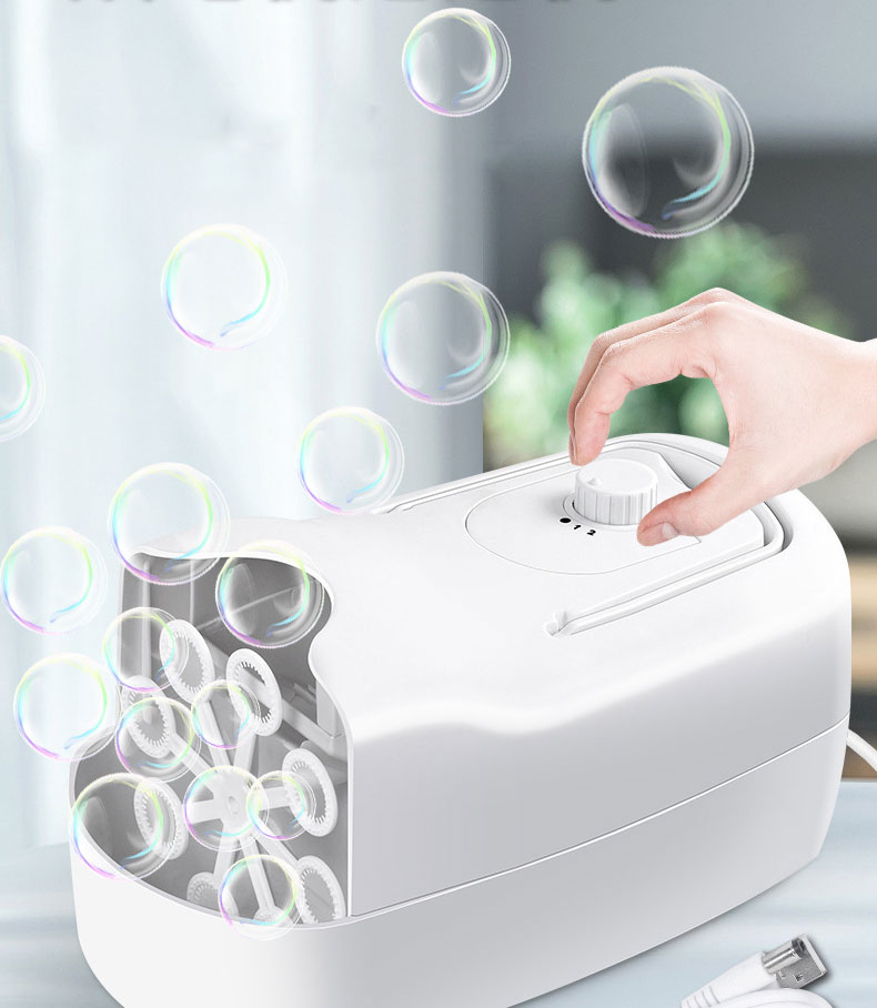 Unisex Children's Toy Electric Suitcase Bubble Machine Ideal for Wedding Stage Props