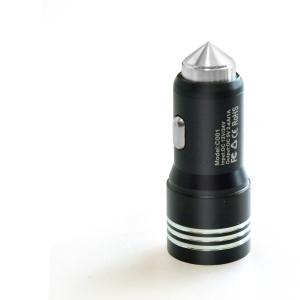 China Multi-Color USB Connector Survival Emergency Car Charger Multi-Tool Safety Hammer wholesale
