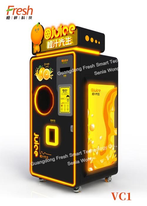 new pure fresh juice Fresh fruit orange Squeezing Automatic Beverage Vending Machine with sealing system