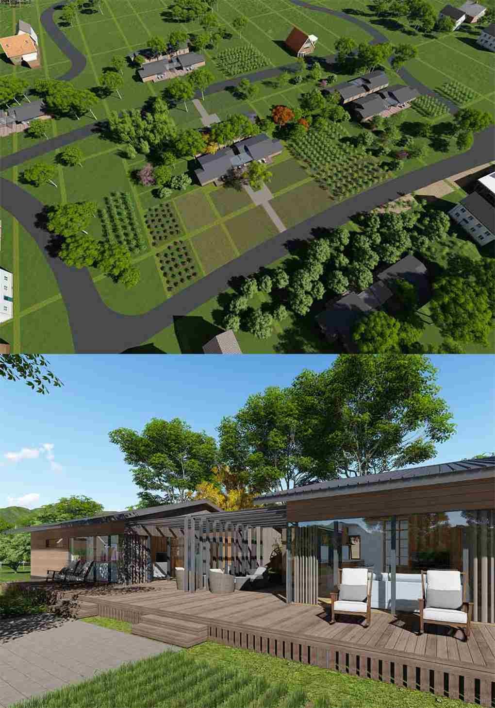 Delicate Sandwich Panel House Prefabricated With Wooden House Villa