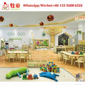 China Children wood table and chairs Wooden Montessori School Furniture factory in China wholesale