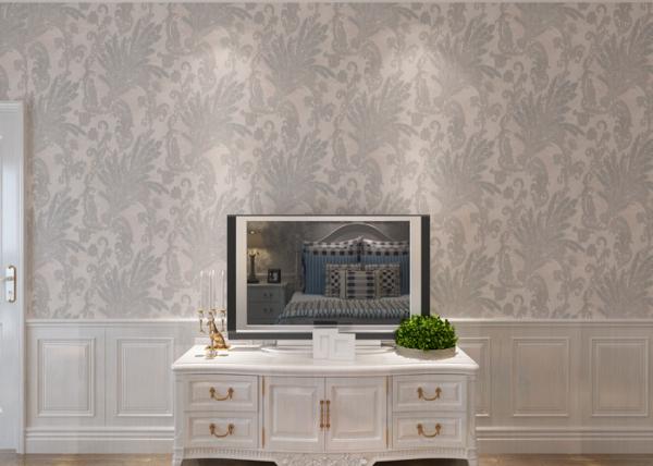 Professional Country Style Removable Plant Floral Wallpaper For Walls , 0.53*10m