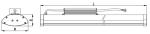 23000 Lumens LED Linear High Bay 200W 1500mm Samsun 5630