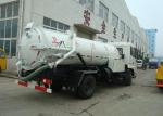 High Pressure Vacuum Suction Truck With 6cbm Water Tanker 6cbm Sewage Tanker
