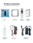 Square Smart Window Cleaner Multi-functional Cleaning for 216*216*74 mm House
