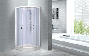 China Cheap , Popular luxury shower cabin , Chrome Aluminium Quadrant Shower cabin wholesale