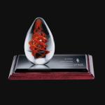 art glass awards/glass nameplate/crystal award/glass decoration award/crystal