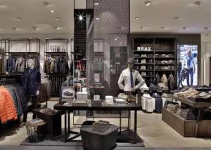China Professional Menswear Clothes Display Stand With 2-3 Years Warranty wholesale