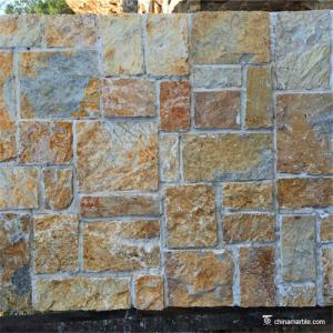 China Quartzite Random Loose Stacked Stone For Landscape Garden Wall Decoration wholesale