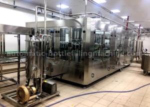 China 40 Rinsing Heads Juice Bottling Machine , Automatic Juice Filling Machine 6250*3050*2400mm wholesale
