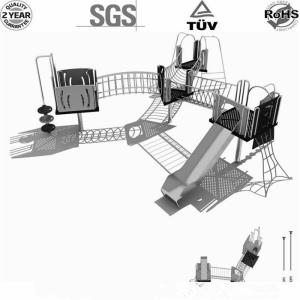 China EU Standard Outdoor Playground Equipments Popular Design With Slide wholesale