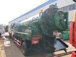 Sewage Suction Cleaning Truck 5000 Liters Dust Tank With 2000 Liters High