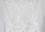 African French White Embroidered Lace Fabric Bridal Mesh Fabric For Party