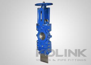 China O-port Knife Gate Valve Through Conduit 2-Pc Knife Valve , Bubble Tight Sealing wholesale