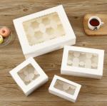350gsm Paper Food Grade Packaging Customized Size Muffin Packaging Boxes